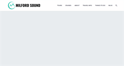 Desktop Screenshot of milford-sound.co.nz