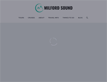 Tablet Screenshot of milford-sound.co.nz